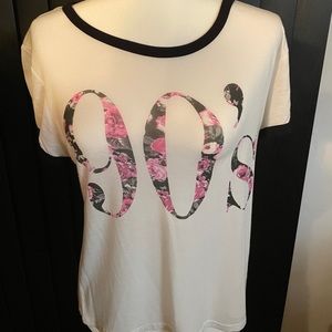 Floral 90s ringer tee